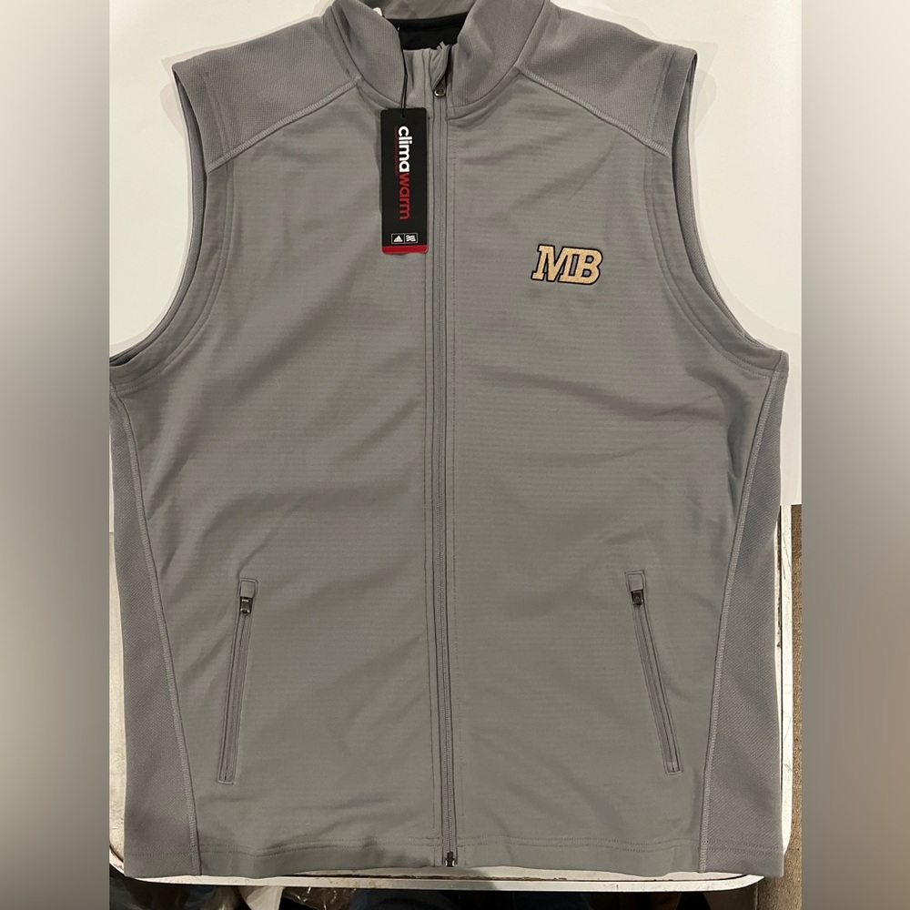 Adidas Gray MB Clima Warm Golf Vest Size Large